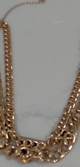 Black & Gold Colored Adjustable Necklace - Picture 3 of 3